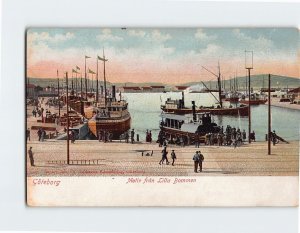 Postcard Motiv från Lilla Bommen Gothenburg Sweden