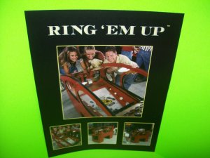 Bobs Space Racers RING EM UP Original 1996 Redemption Arcade Game Sales Flyer