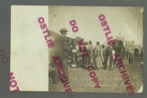 Highmore SOUTH DAKOTA RPPC 1907 SIOUX INDIANS Indian WAR DANCE Carnival SIDESHOW