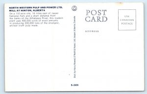 North Western Pulp & Power Ltd. Mill at HINTON Alberta Canada Postcard