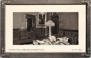 St. Paul MN Governor's Private Office Minnesota State Capitol Postcard E83