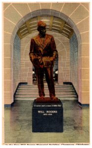 Oklahoma Claremore Will Rogers memorial Statue