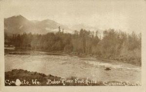 PC CPA US, WA, CONCRETE, BAKER RIVER FOOTHILLS, REAL PHOTO POSTCARD (b6965)