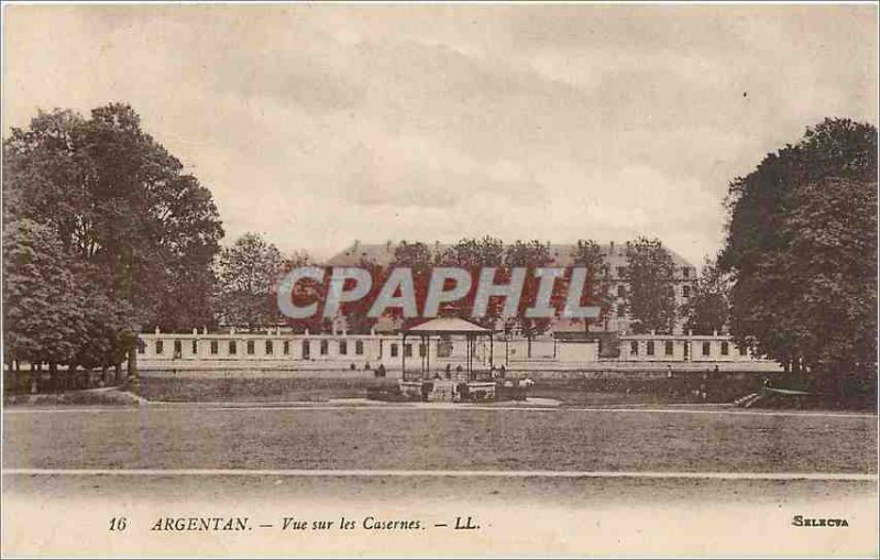 Old Postcard Argentan View Barracks