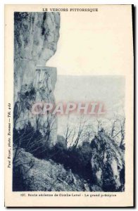 Postcard Old Vercors Picturesque aerial Road Combe Laval The great precipice