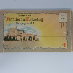 postcard folder Washington DC - Views of the Franciscan Monastery