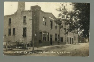 Watkins MINNESOTA RP c1910 CREAMERY Town Hall nr St. Cloud Kimball Eden Valley