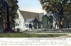 St. Paul's Episcopal Church - Stockbridge, Massachusetts MA Postcard