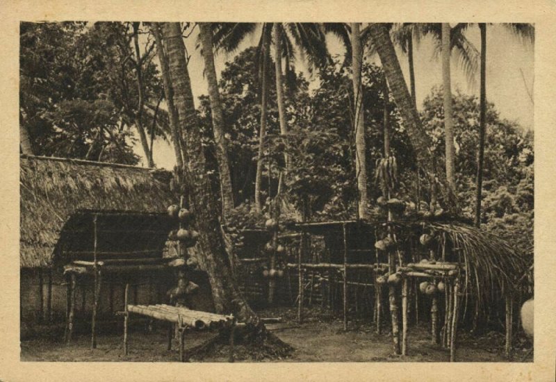 papua new guinea Bismarck Archipelago New Ireland Native Village Zam 1934