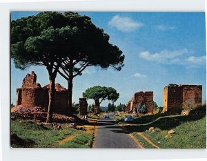 Postcard Appia Antica Street Rome Italy