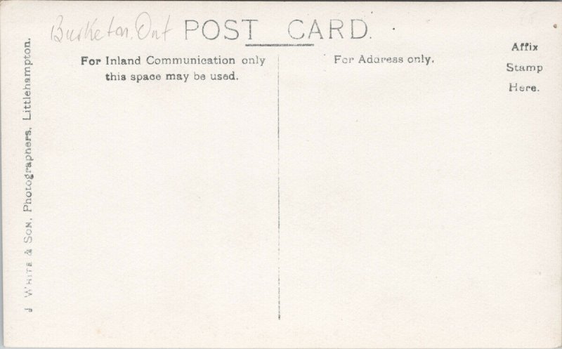 Burketon Junction Ontario CPR Unused J. White & Son RPPC Postcard F96
