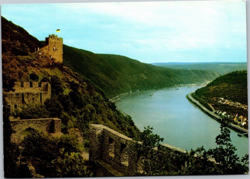 Postcard Germany Kamp-Bornhofen Café Restaurant Burg Liebenstein Burgzimmer