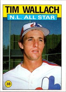 1986 Topps Baseball Card NL All Star Tim Wallach sk10670