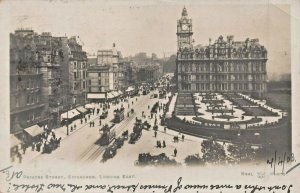 EDINBURGH SCOTLAND~PRINCESS STREET LOOKING EAST~1903  REAL PHOTO POSTCARD