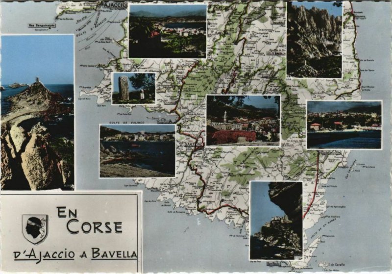 CPM D'Ajaccio a Bavella - Map - Scenes CORSICA (1088095)