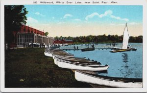 Wildwood White bear Lake Near Saint Paul Minnesota Vintage Postcard C207