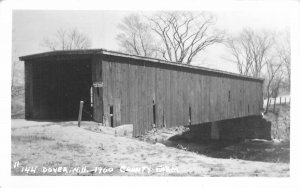 Postcard RPPC New Hampshire Dover Country Farm #144 Covered Bridge 23-4182