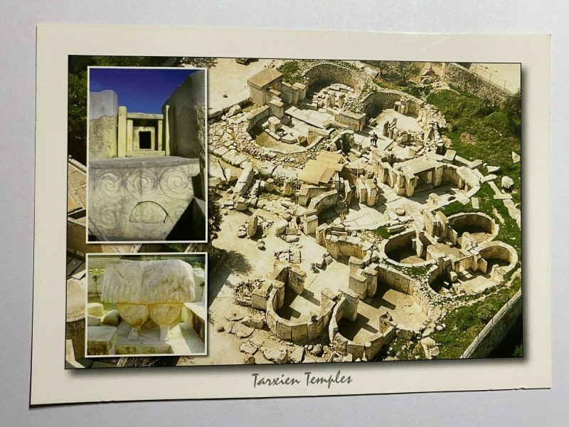 UNUSED PICTURE POSTCARD - TARXIEN TEMPLES MALTA (KK638)