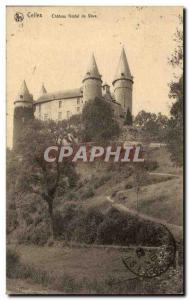 Old Postcard These feudal Chateau Veve