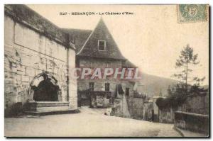 Postcard Old Chateau d & # 39eau Besancon