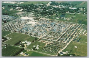 Aerial View~Shipsewana Auction~Trading Place Of America~Flea Market~IN~Vtg PC