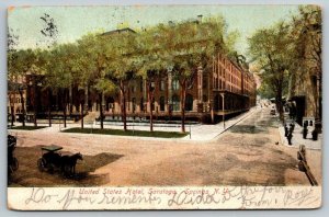 United States Hotel  Saratoga Springs  New York   Postcard  1906