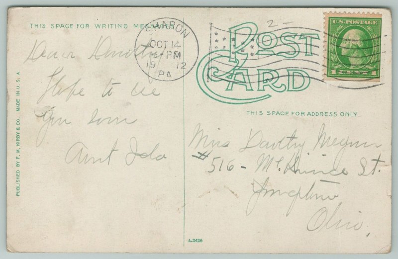 Beaver Falls Pennsylvania~Carnegie Free Library~Vintage Postcard