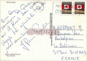 Modern Postcard Hello from Quebec