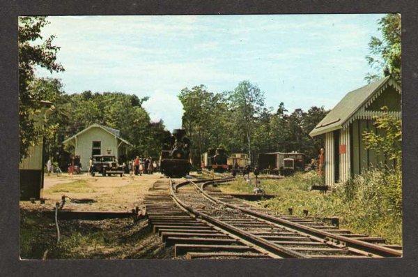 NJ Pine Creek Railroad Train Narrow Gauge Farmingdale New Jersey RR Postcard PC