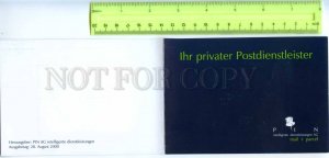 420996 GERMANY 2000 year mail parcel folding card PIN AG stamps