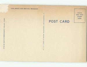 Unused Linen OLD CARS & BUILDINGS SCENE Dallas Texas TX n1235