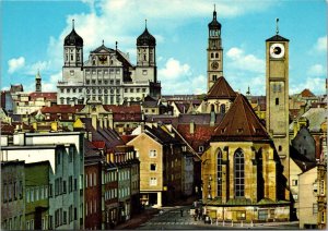 Germany Augsburg City Hall Church Of James and Perlachtower