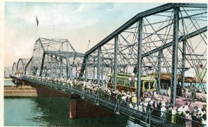 Postcard Early View of Morrison Bridge in Portland, OR.    Z9