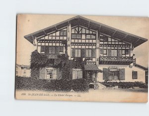 Postcard La Chalet Basque St. Jean De Luz France