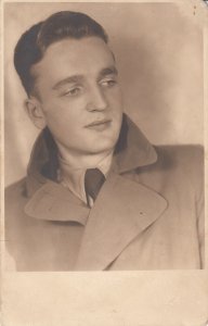 Handsome students souvenir studio photos Romania Sibiu 1937-1939 Gisi Raikich