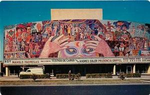 Mexico City, D.F., Teatro Insurgentes, Huge Outdoor Mosaic Mural, Ammex Pr 117