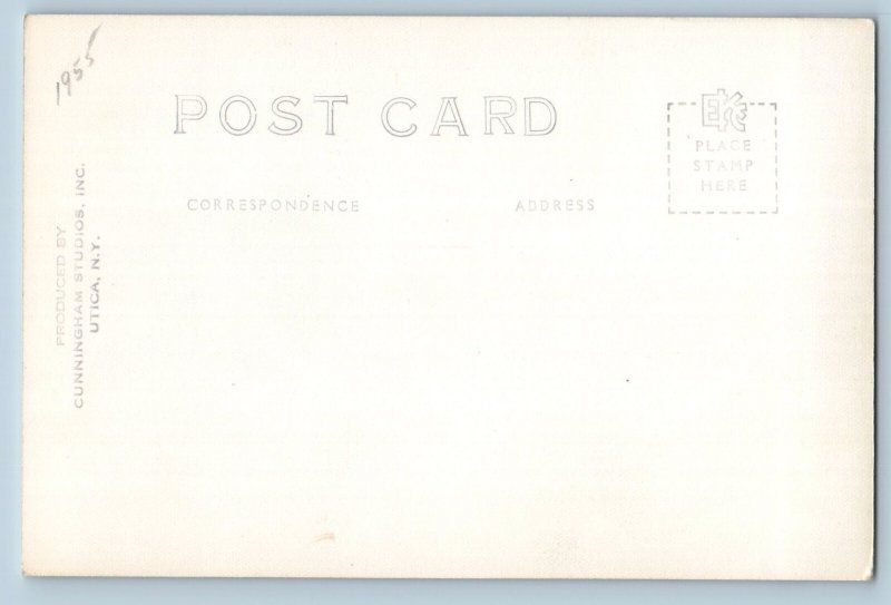 1955 Third Lake Adirondacks New York NY RPPC Photo Vintage Unposted Postcard