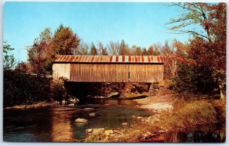 Postcard - Covered Bridge Near Waterville, Vermont, USA
