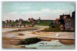 Quincy Massachusetts MA Postcard Great Hill Houghsneck Rotograph c1910's Antique