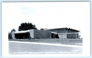 RPPC EDGERTON, Wisconsin WI ~ VETERAN'S MEMORIAL CENTER 1960s Postcard