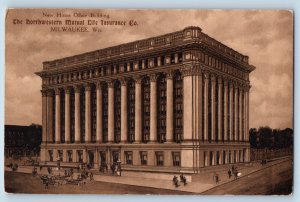 Milwaukee Wisconsin Postcard New Home Office Building Mutual Life 1911 Vintage