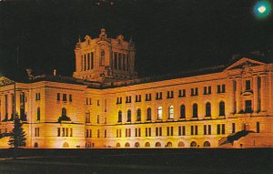 Canada Legislative Buildings At Night Regina Saslatchewan