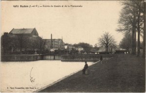 CPA Redon Entree du Bassin et de la Promenade (1236718) 