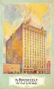 THE ROOSEVELT HOTEL New Orleans, LA c1930s Vintage Postcard