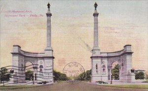 Pennsylvania Philadelphia Smith Memorial Arch Fairmount Park 1909