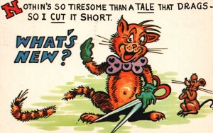 Postcard 1957 Nothins so Tiresome than a Tale That Drags So I Cut it Short Comic