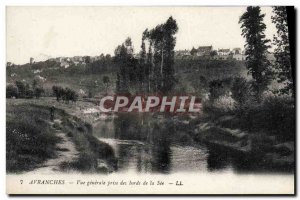 Old Postcard Avranches Vue Generale Taking the edges of the See