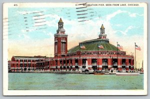 1925  Recreation Pier  Chicago  Illinois   Postcard