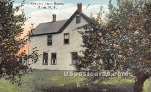 Orchard Farm House - Aden, New York NY Postcard