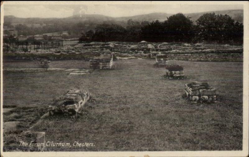 Archaeology - Cilurnum Chesters Chollerford c1910 Postcard THE FORUM